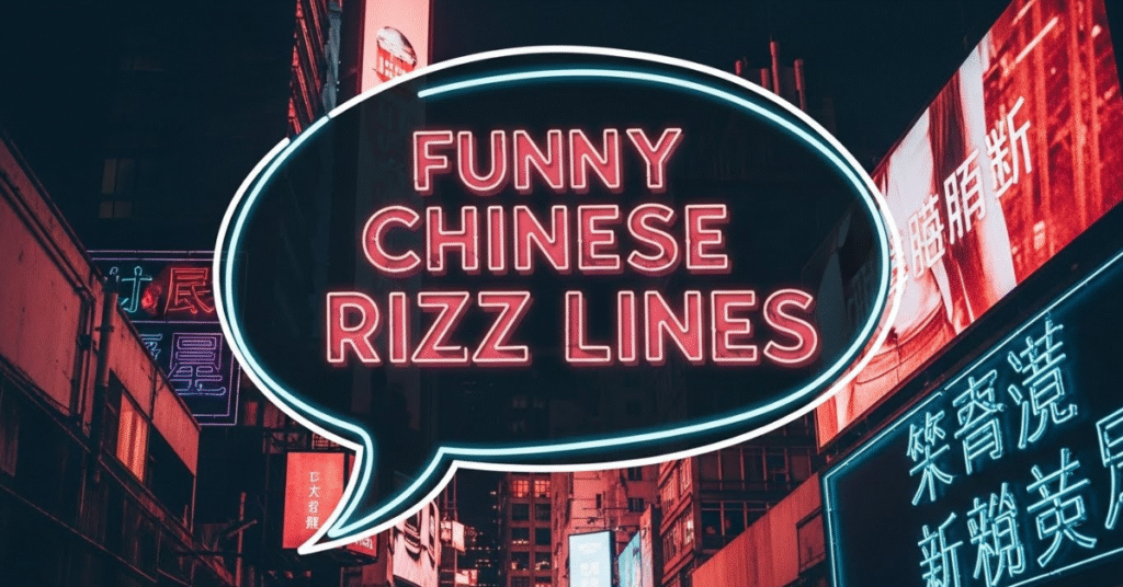 Funny Chinese Rizz Lines