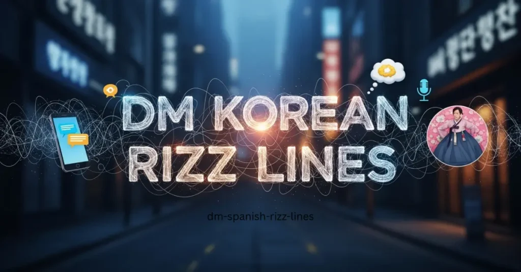 DM Korean Rizz Lines
