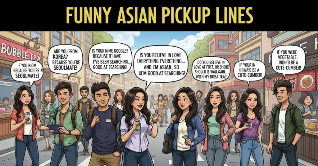  Funny Asian Pickup Lines
