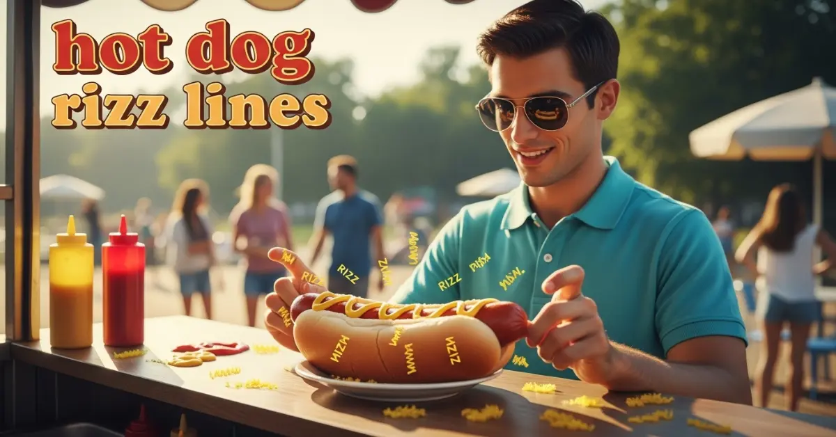 Hot dog rizz lines