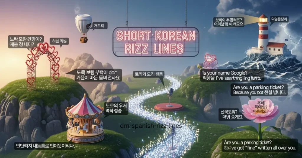 Short Korean Rizz Lines