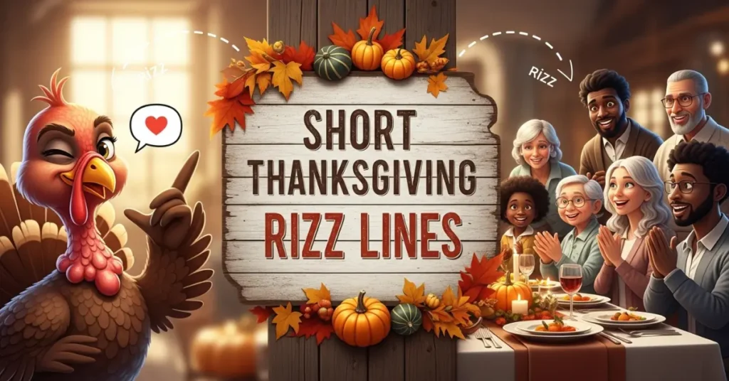 Short Thanksgiving Rizz Lines