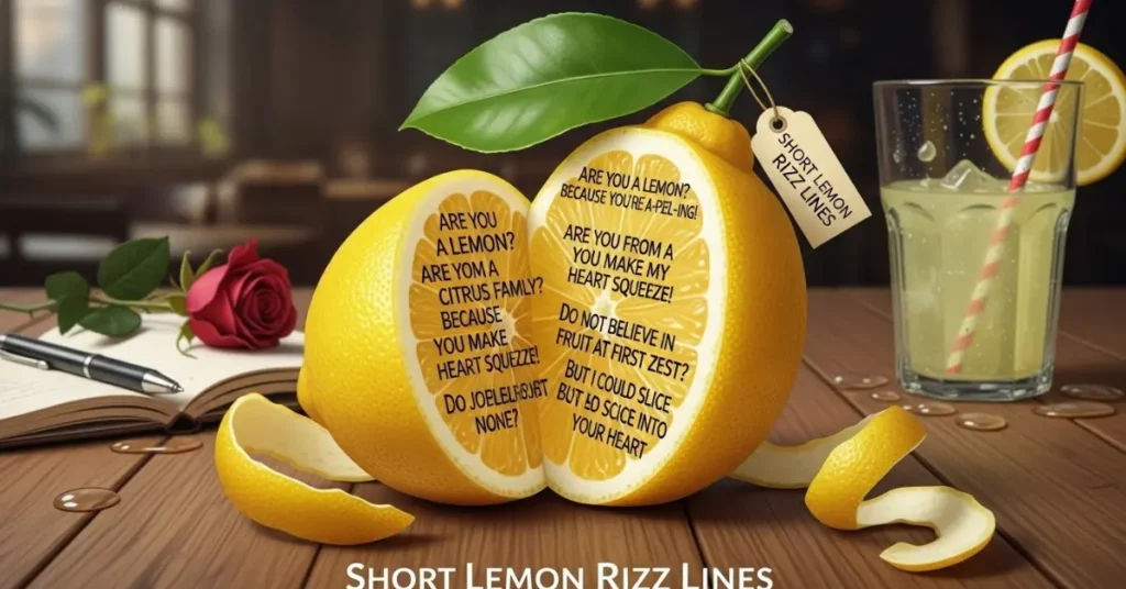 Short Lemon Rizz Lines
