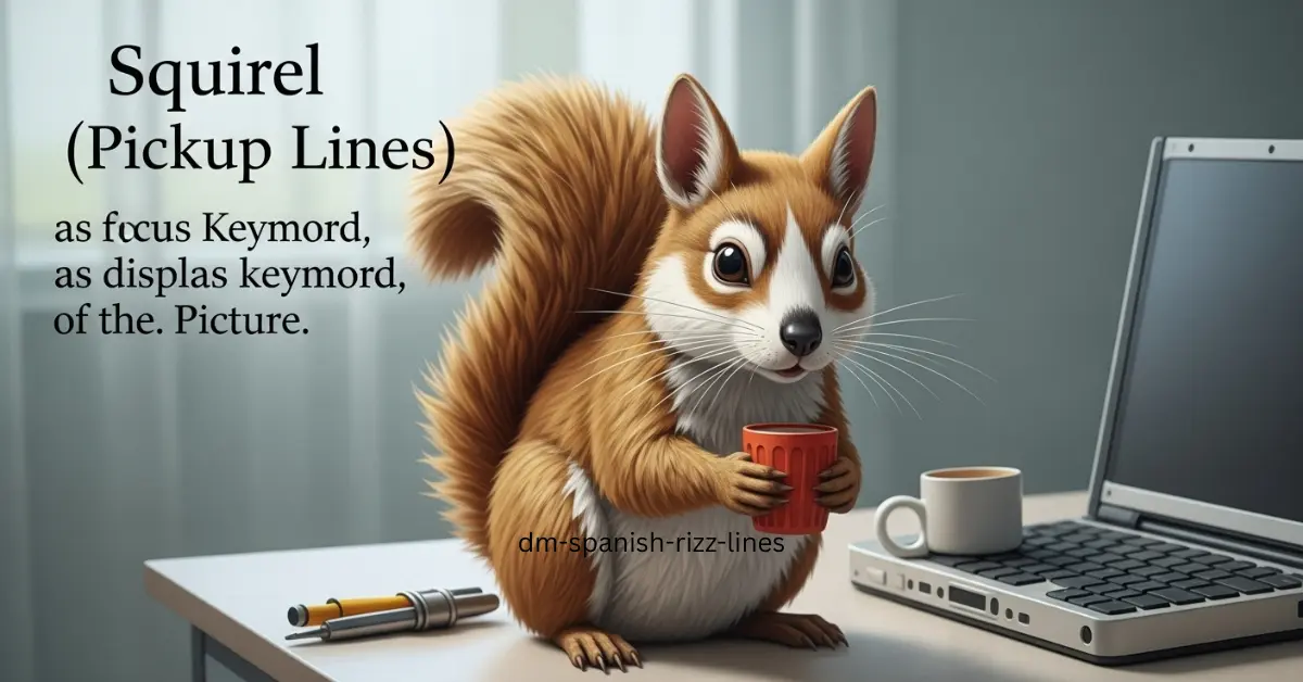 Squirrel Pickup Lines