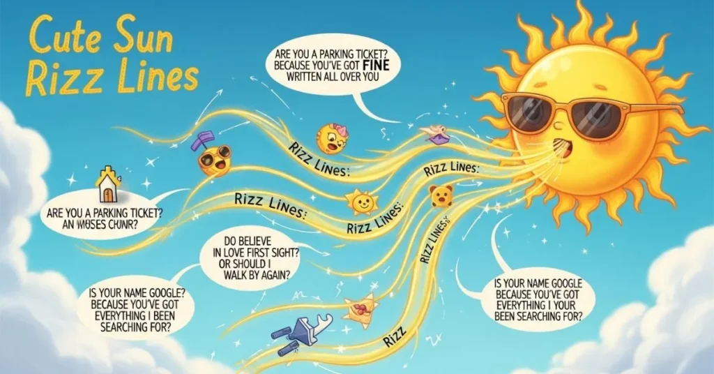 Cute Sun Rizz Lines