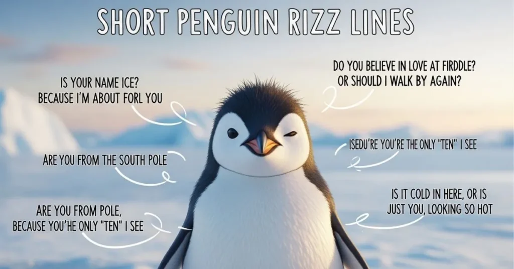 Short Penguin Rizz Lines