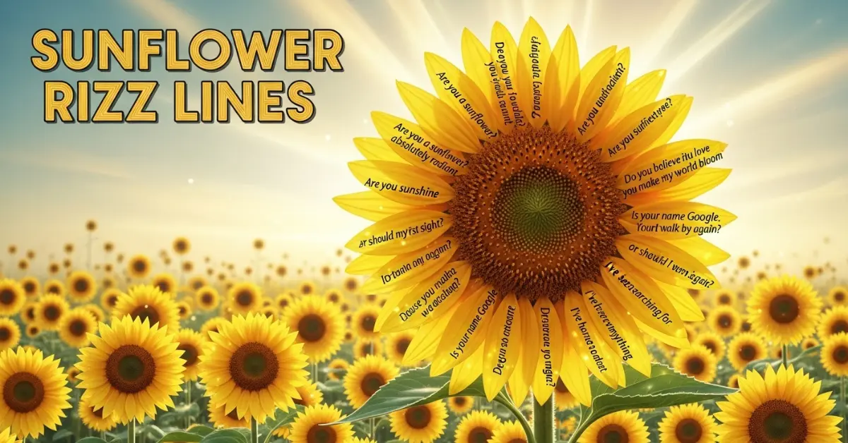 Sunflower Rizz Lines