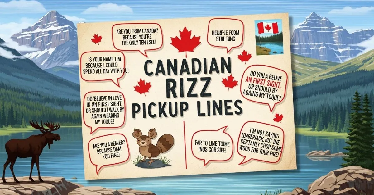 Canadian Rizz Pickup Lines