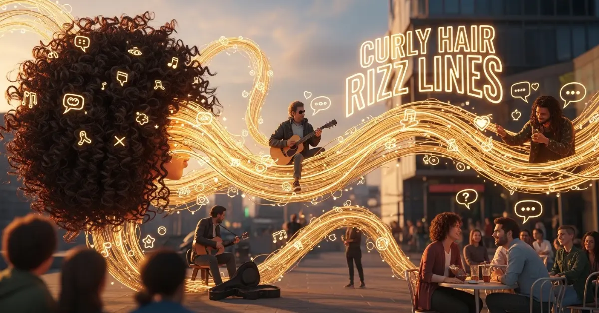 Curly Hair Rizz Lines