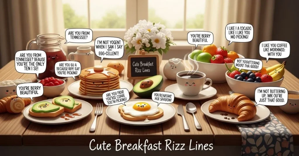 Cute Breakfast Rizz Lines