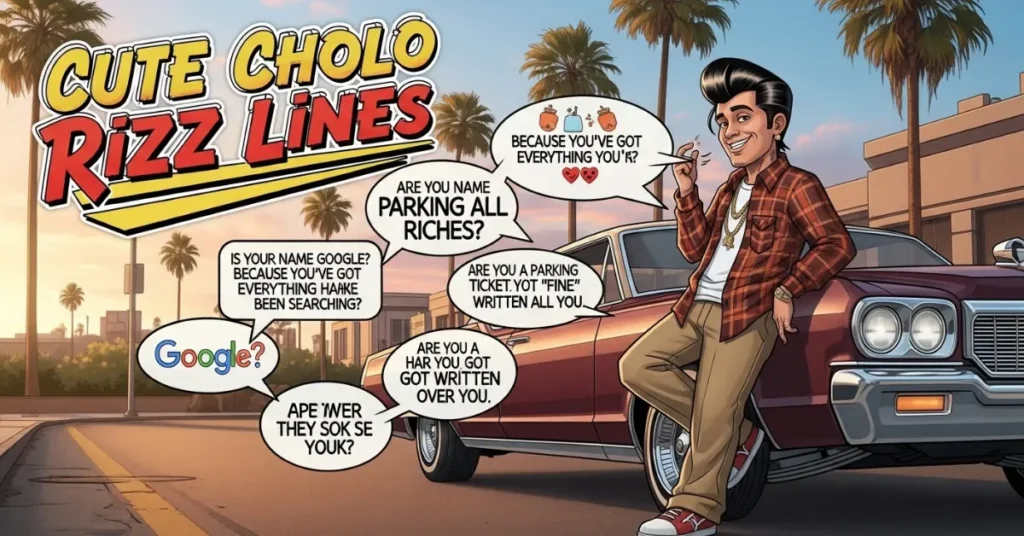 Cute Cholo Rizz Lines