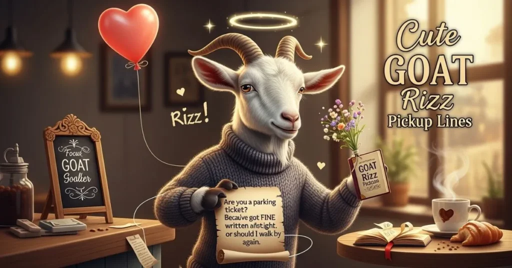 Cute GOAT Rizz Pickup Lines