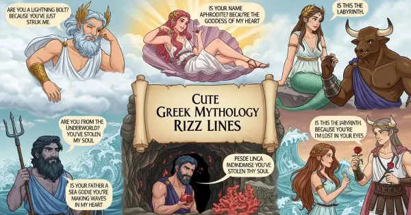 Cute Greek Mythology Rizz Lines
