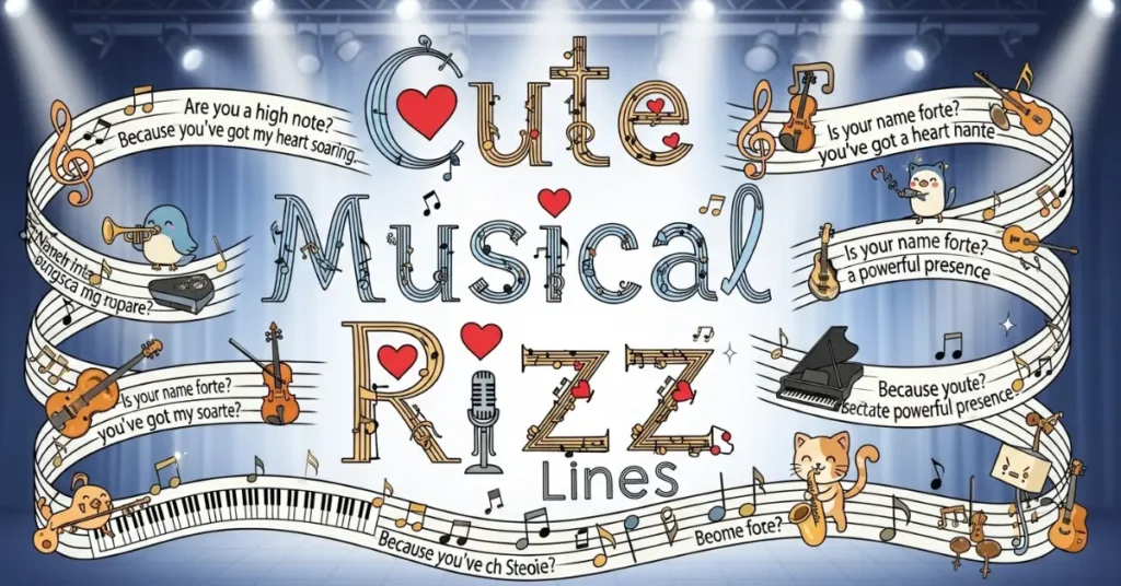 Cute Musical Rizz Lines