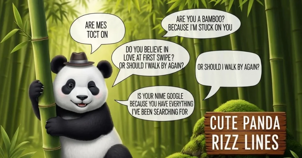  Cute Panda Rizz Lines