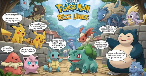 Cute Pokémon Rizz Lines