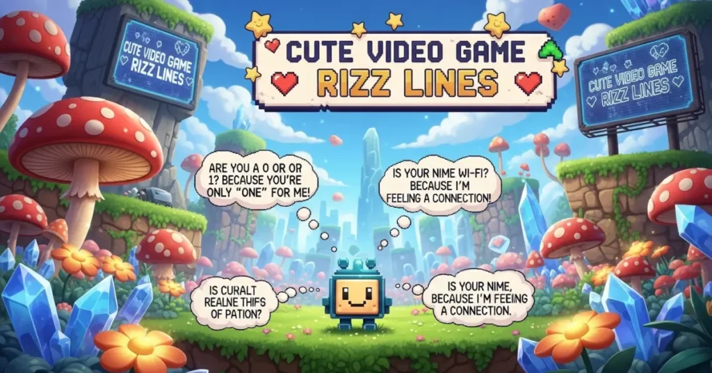 Cute Video Game Rizz Lines