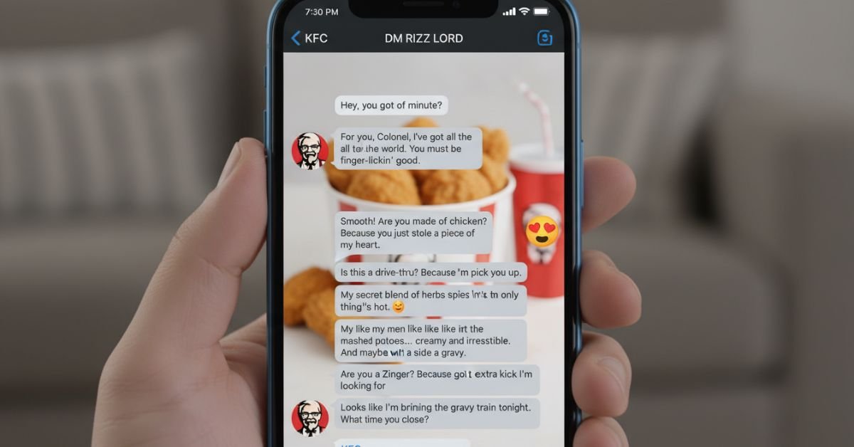 Dm Rizz 222+Best KFC Rizz Lines to Slide Into DMs For 2026