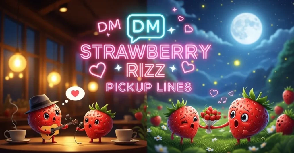 DM Strawberry Rizz Pickup Lines