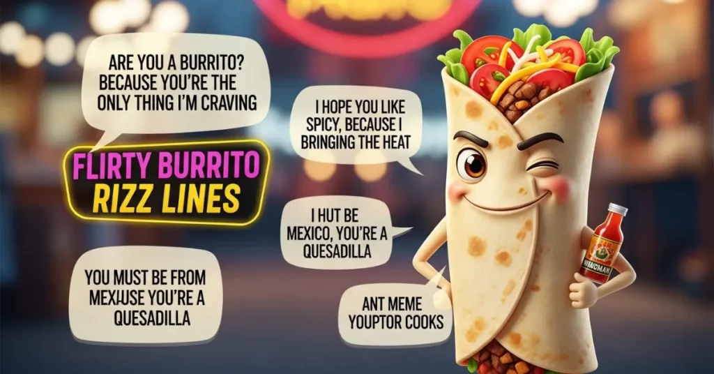 Flirty Burrito Rizz Lines