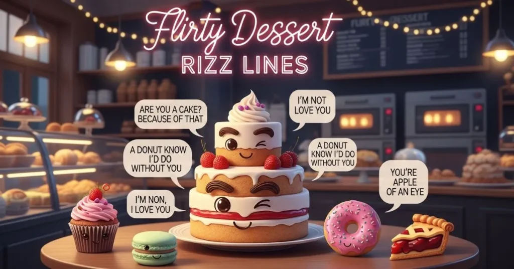  Flirty Dessert Rizz Lines