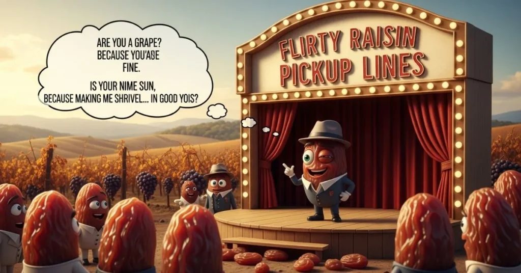  Flirty Raisin Pickup Lines