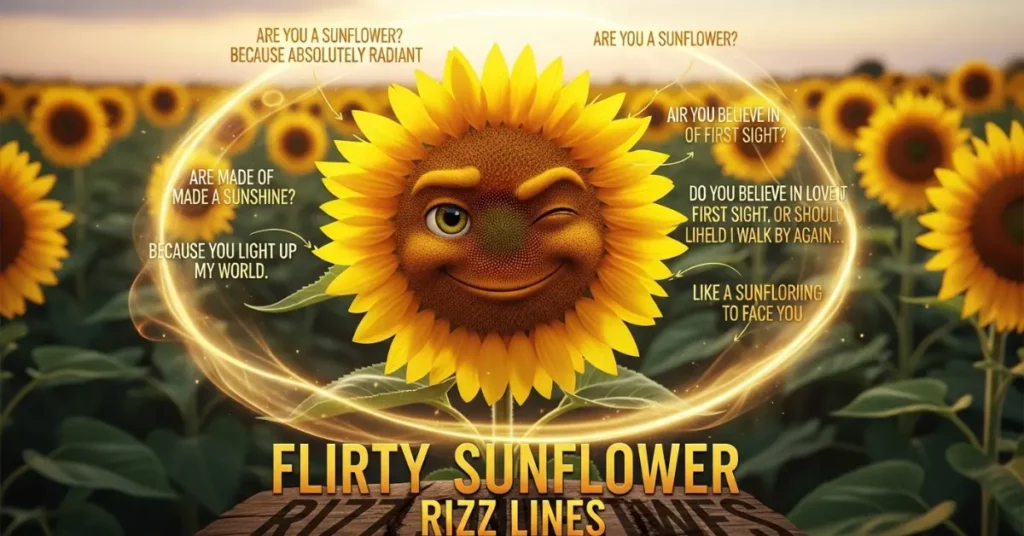 Flirty Sunflower Rizz Lines