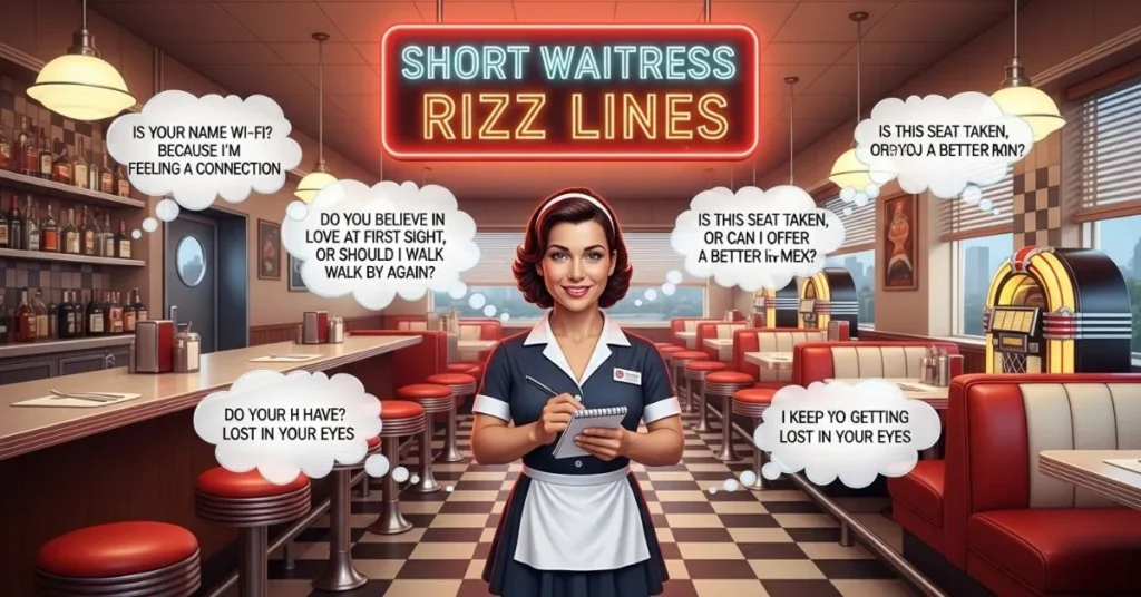 Short Waitress Rizz Lines