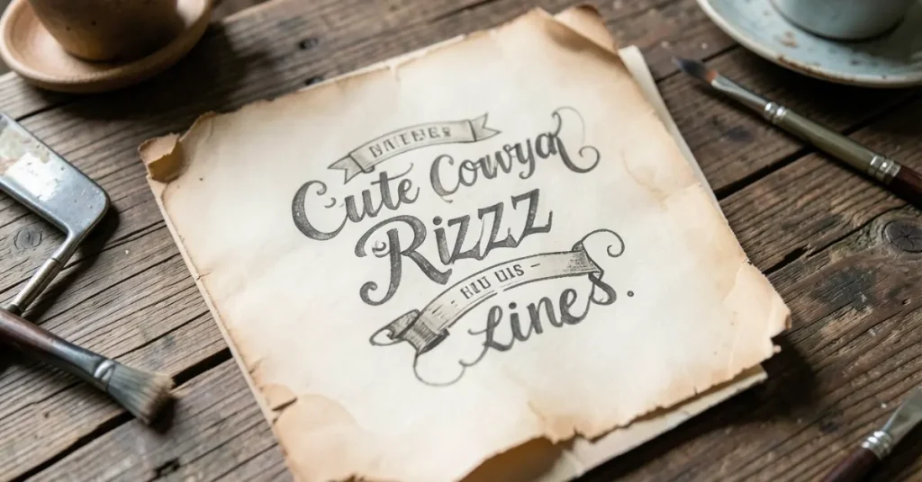 Cute Cowboy Rizz Lines