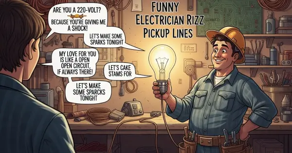 Funny Electrician Rizz Pickup Lines