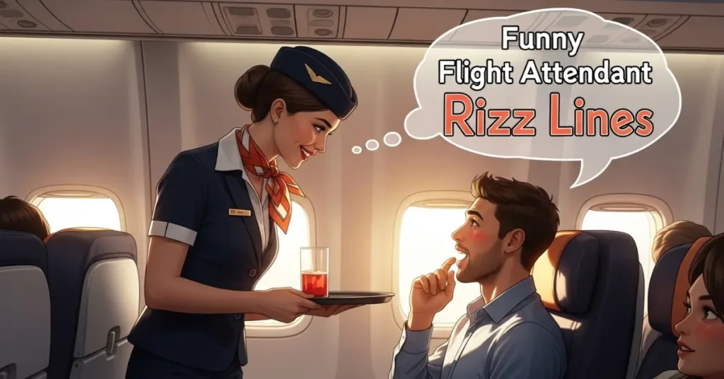 Funny Flight Attendant Rizz Lines