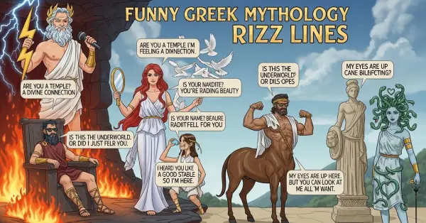 Funny Greek Mythology Rizz Lines