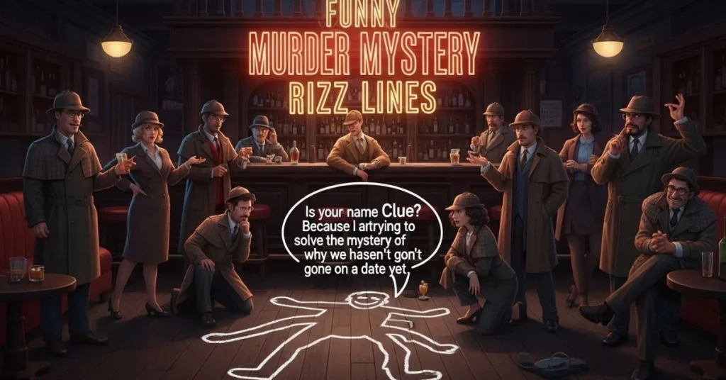 Funny Murder Mystery Rizz Lines