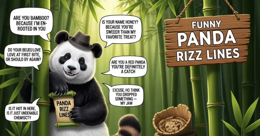 Funny Panda Rizz Lines