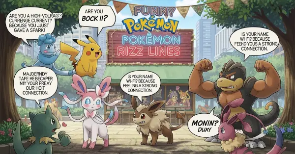 Funny Pokémon Rizz Lines