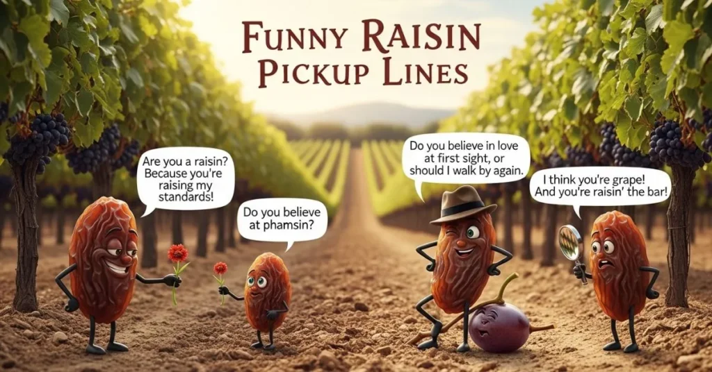 Funny Raisin Pickup Lines