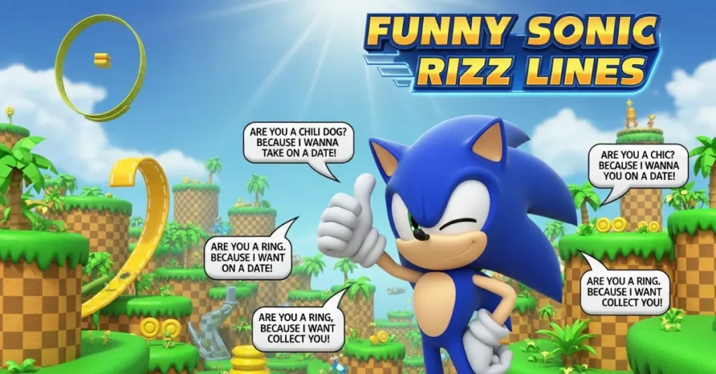 Funny Sonic Rizz Lines