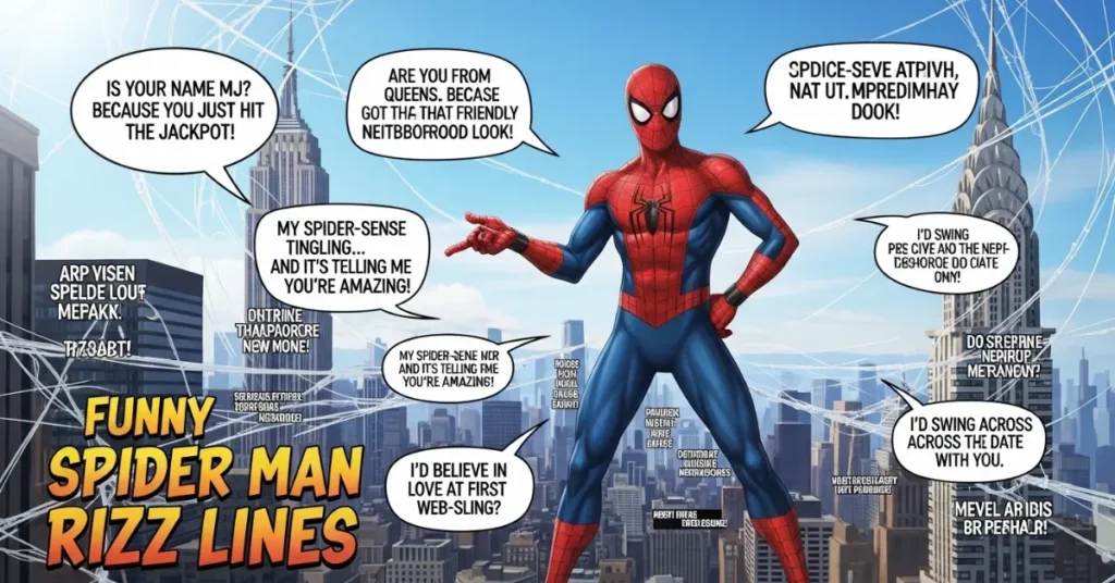 Funny Spider Man Rizz Lines