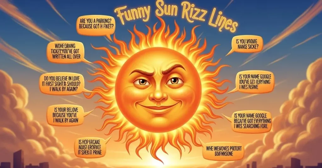 Funny Sun Rizz Lines