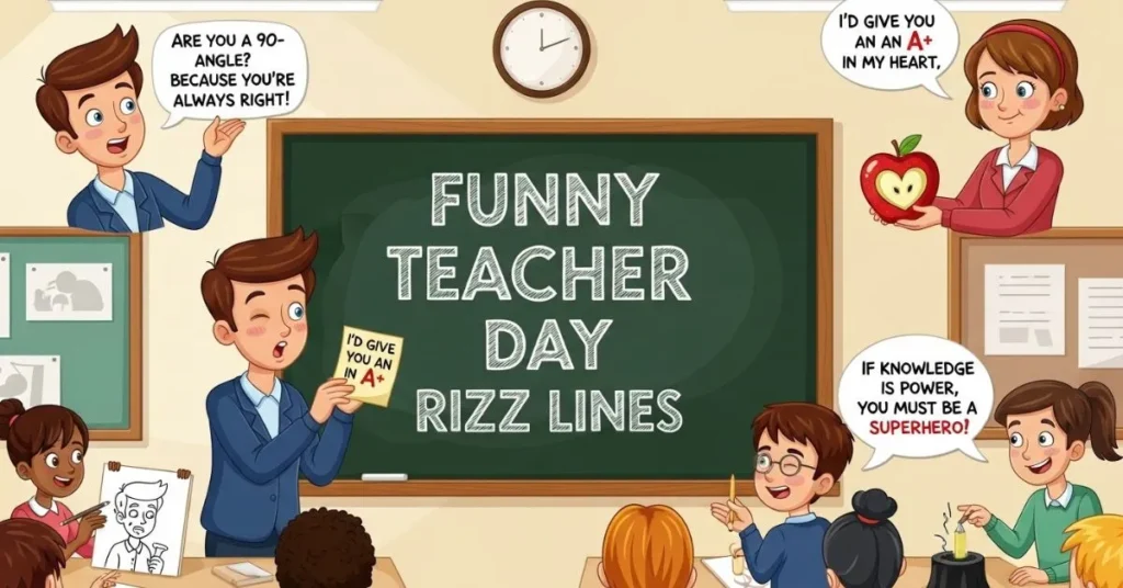  Funny Teacher Day Rizz Lines