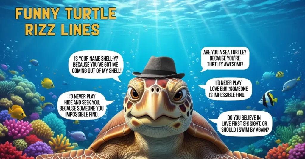 Funny Turtle Rizz Lines