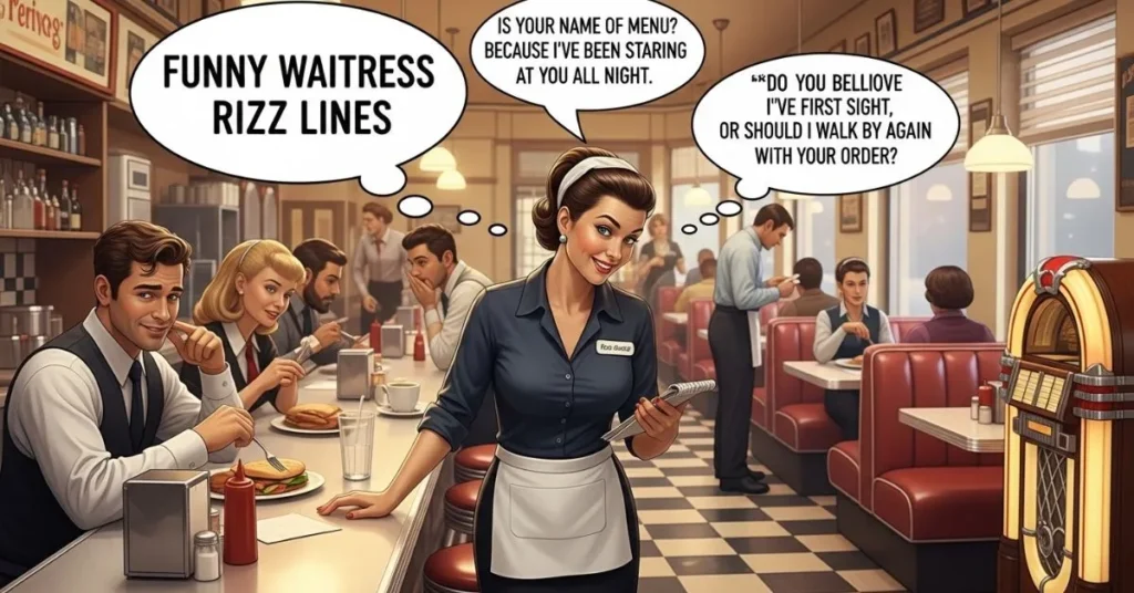 Funny Waitress Rizz Lines