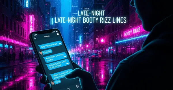 Late-Night Booty Rizz Lines