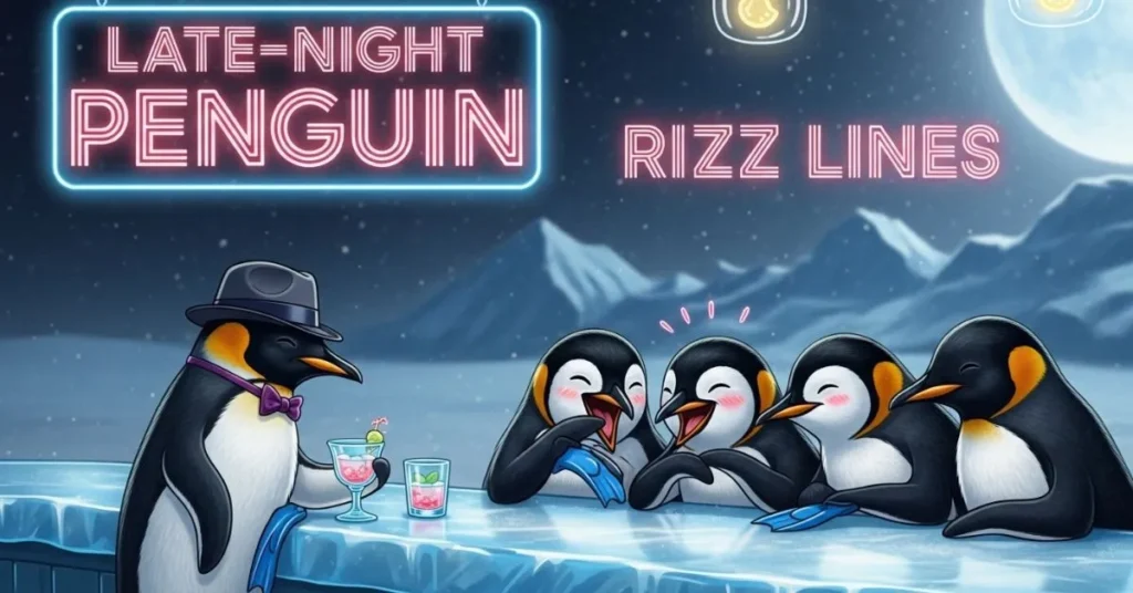 Late-Night Penguin Rizz Lines