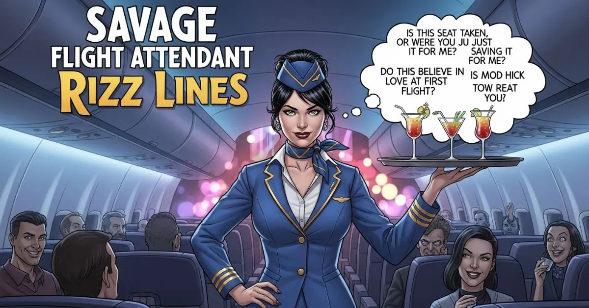 Savage Flight Attendant Rizz Lines