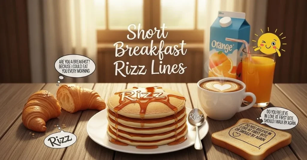 Short Breakfast Rizz Lines