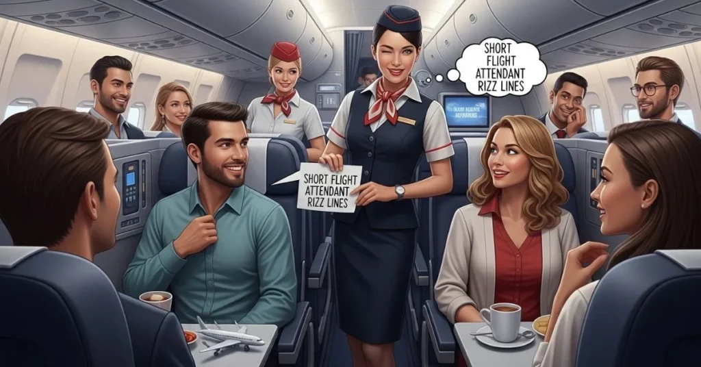 Short Flight Attendant Rizz Lines