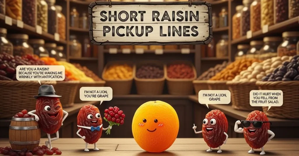  Short Raisin Pickup Lines