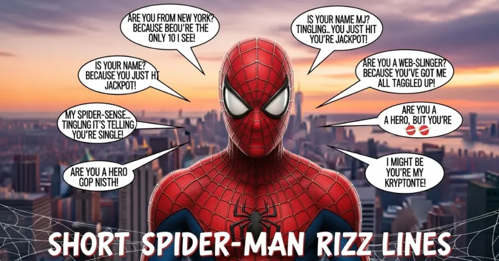 Short Spider Man Rizz Lines
