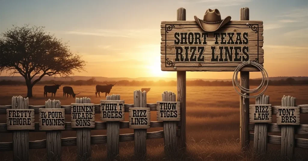 Short Texas Rizz Lines